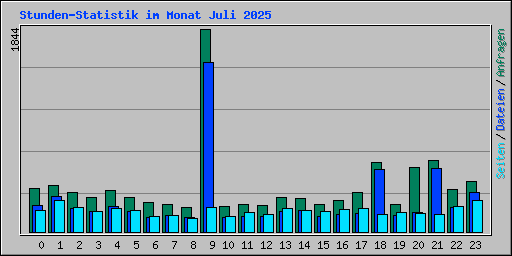 Stunden-Statistik im Monat Juli 2025
