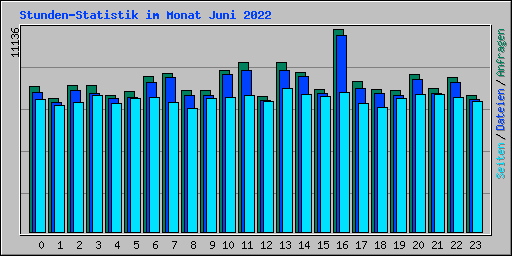 Stunden-Statistik im Monat Juni 2022