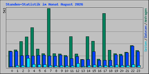 Stunden-Statistik im Monat August 2026